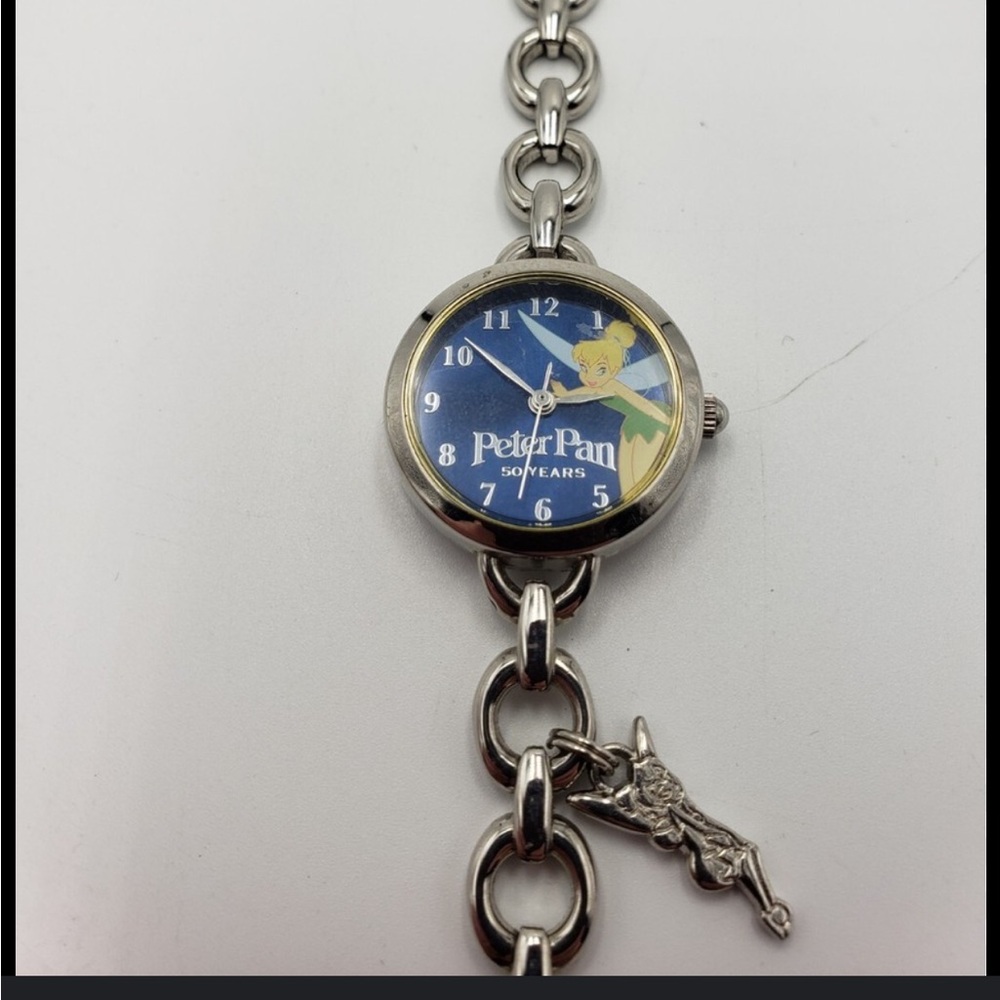 Disney Peter Pan Watch with Tinkerbell Charm